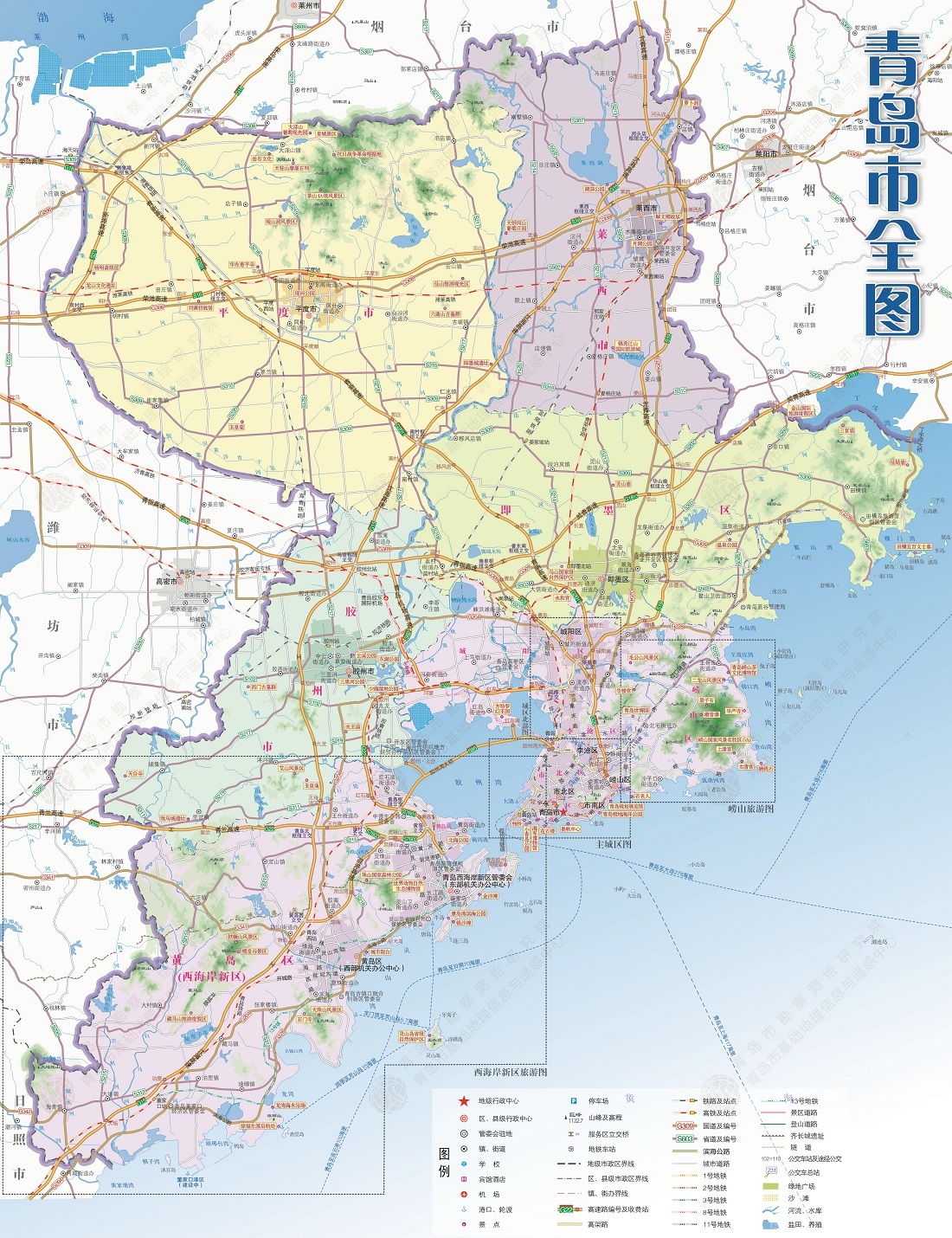 青岛市最新地图，探索城市的脉络与发展轨迹