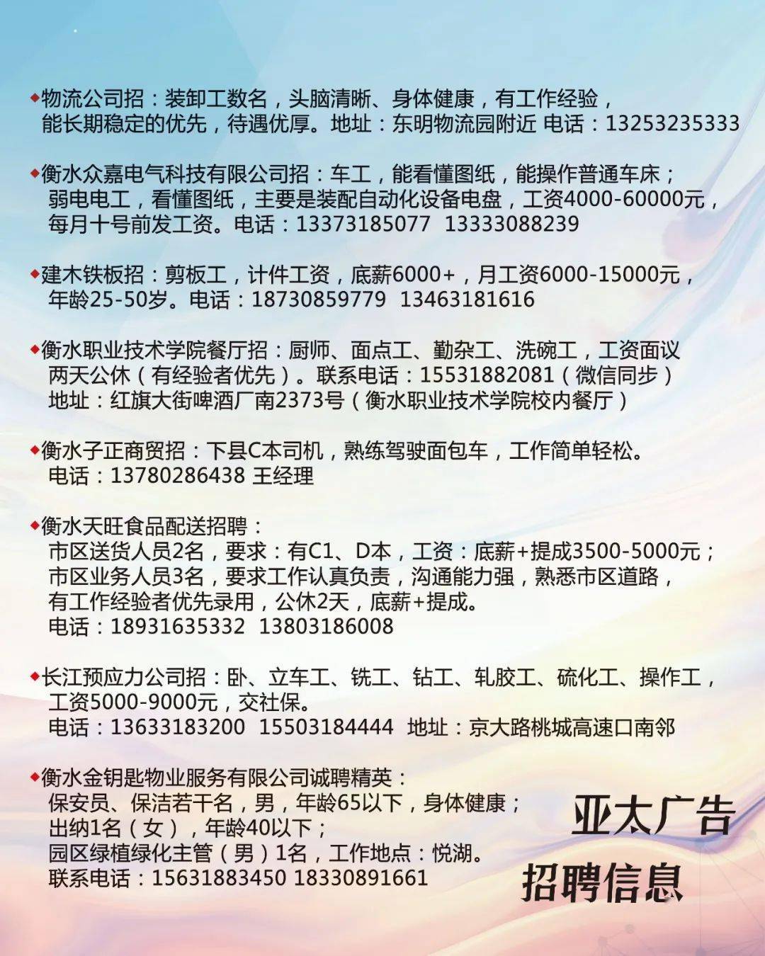 东戴河最新招聘信息全面解析